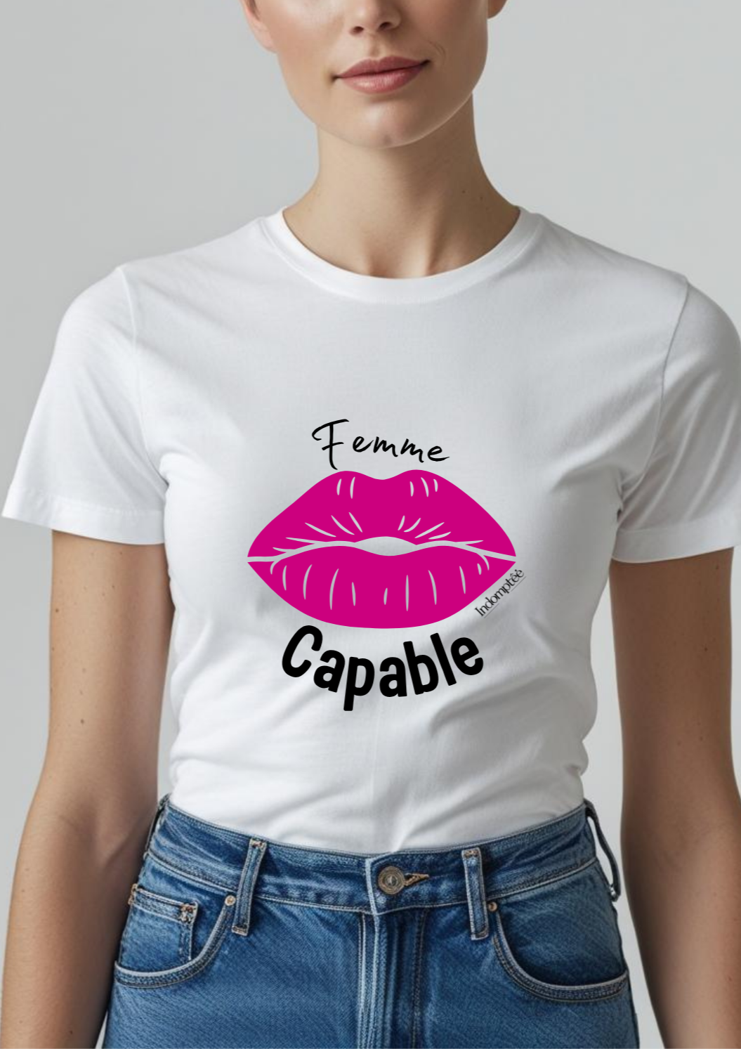 Tee-shirt " Femme capable" Toi & Miaw