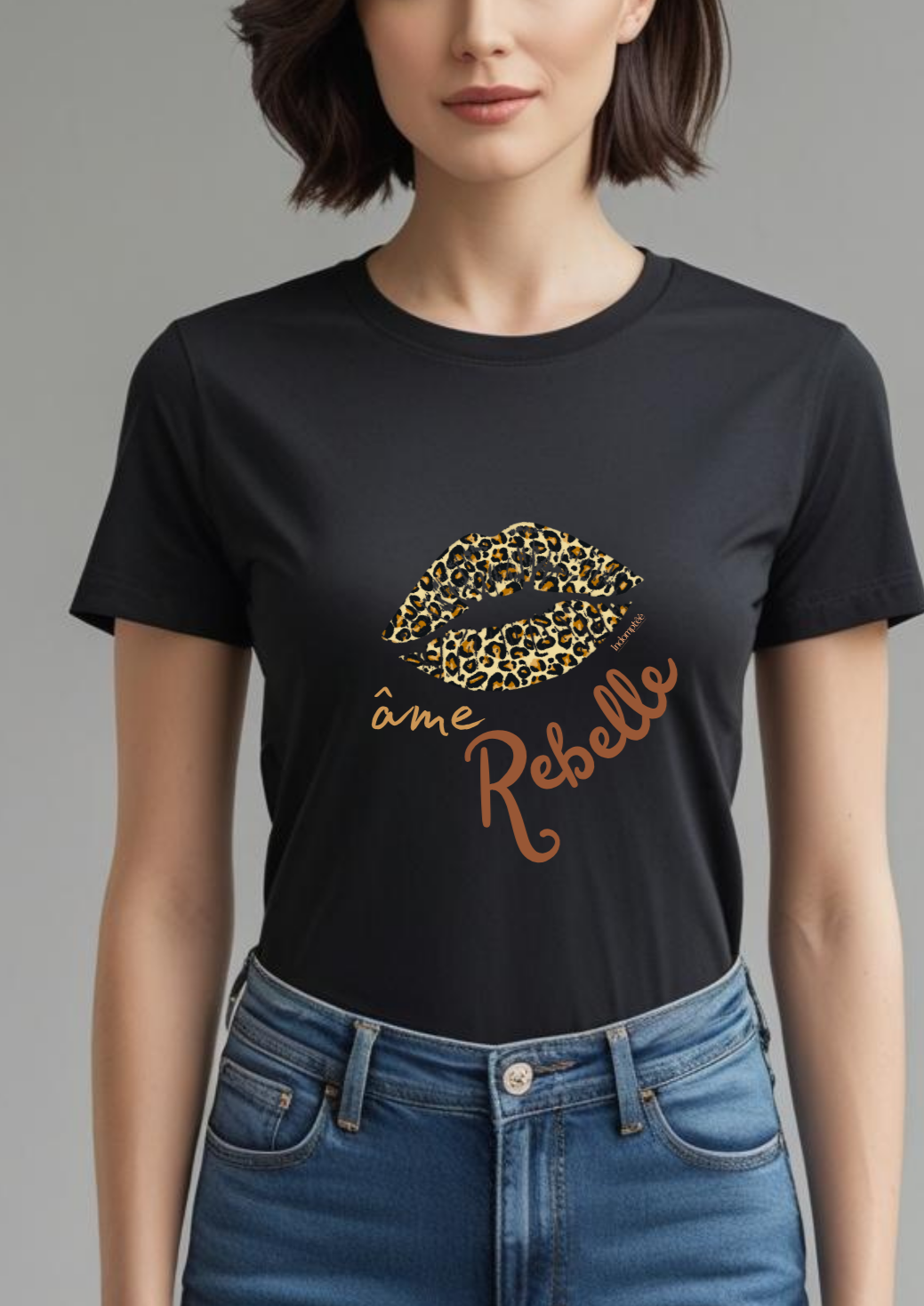 Tee-shirt Blanc "Ame rebelle" Indomptée