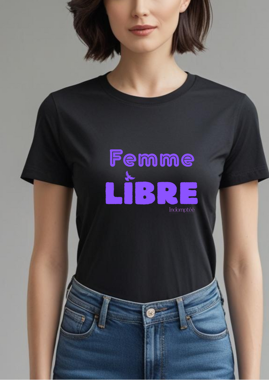 Tee-shirt Noir "Femme LIBRE" (Copie) Indomptée