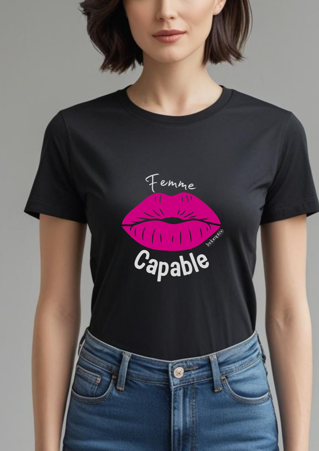 Tee-shirt " Femme capable" Toi & Miaw